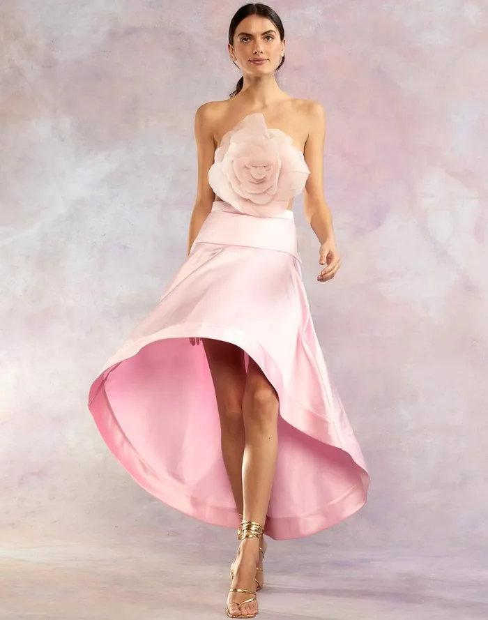 Women Cynthia Rowley Bottoms Livia Satin Skirt Pink Women Cynthia Rowley Bottoms Livia Satin Skirt Pink