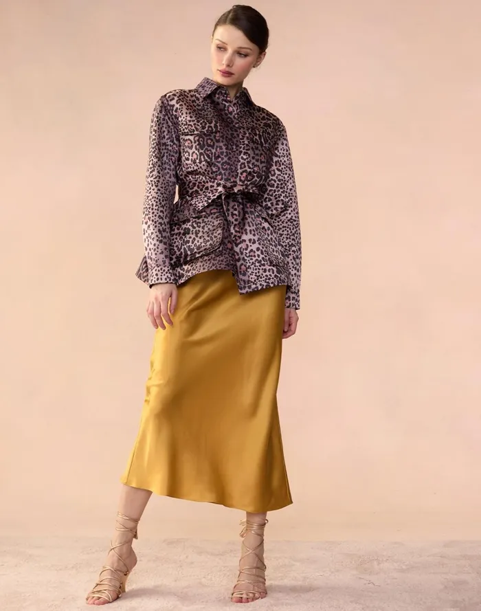 Women Cynthia Rowley Bottoms Sienna Silk Skirt Gldylw Women Cynthia Rowley Bottoms Sienna Silk Skirt Gldylw