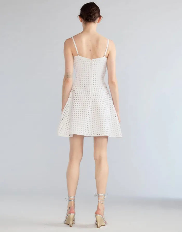 Women Cynthia Rowley Dresses Birdcage Mini Dress White