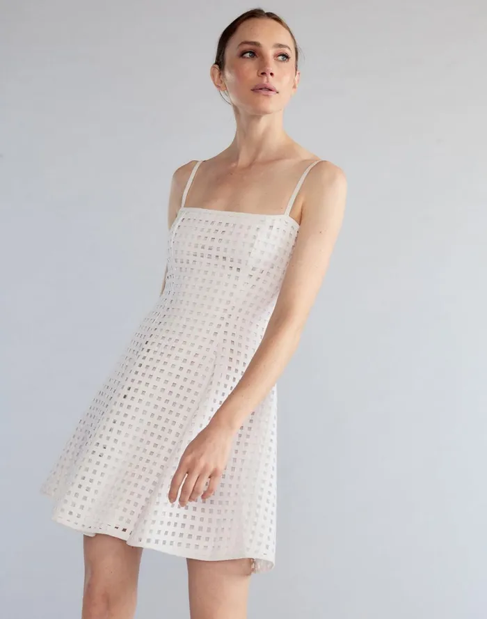 Women Cynthia Rowley Dresses Birdcage Mini Dress White