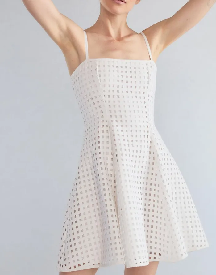 Women Cynthia Rowley Dresses Birdcage Mini Dress White