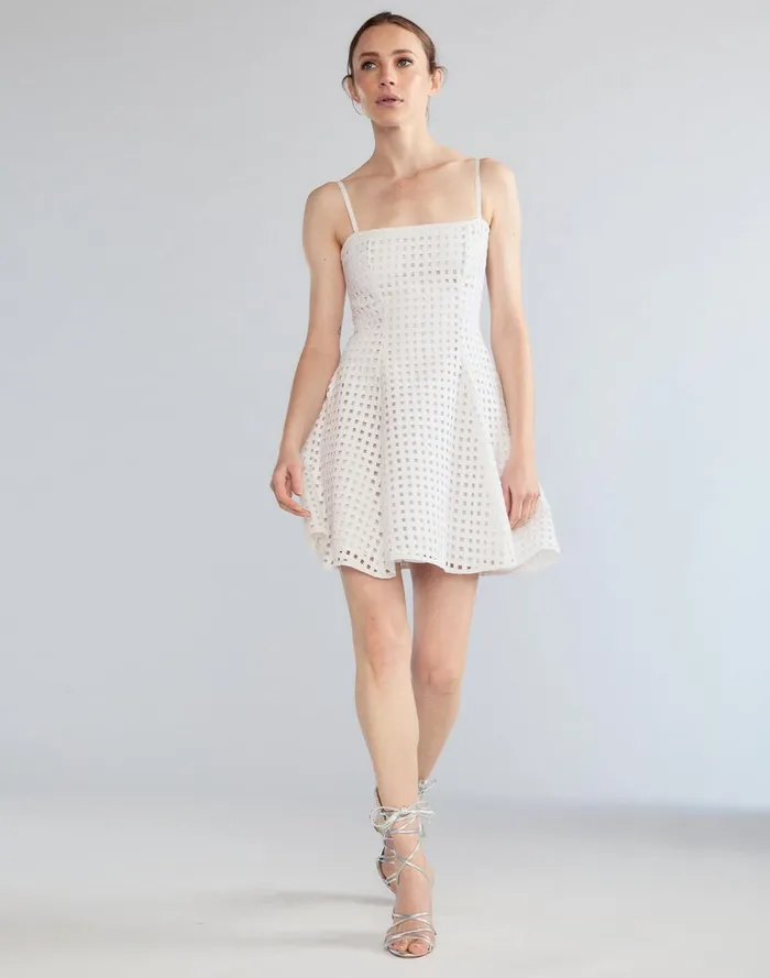 Women Cynthia Rowley Dresses Birdcage Mini Dress White