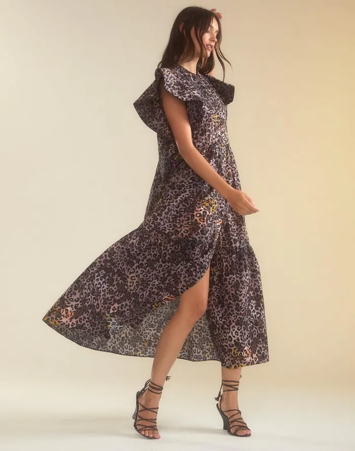 Women Cynthia Rowley Dresses Malta Kaftan Leopd
