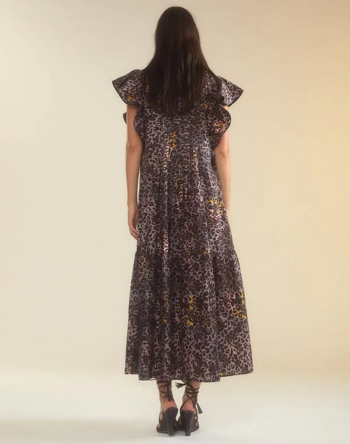 Women Cynthia Rowley Dresses Malta Kaftan Leopd