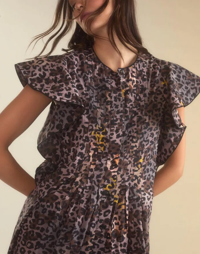 Women Cynthia Rowley Dresses Malta Kaftan Leopd
