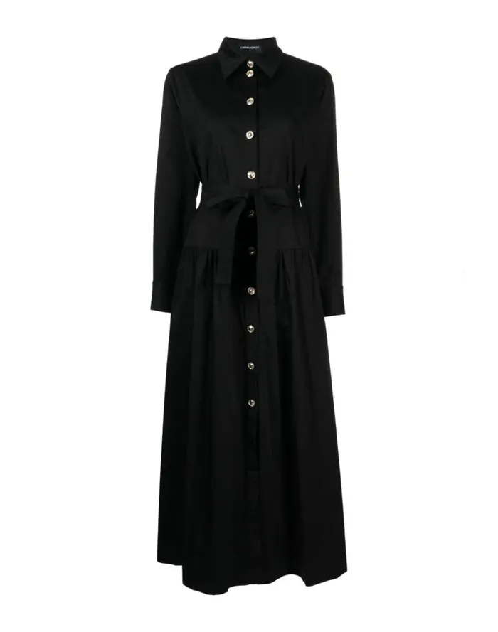 Women Cynthia Rowley Dresses Perennial Shirt Dress Black Women Cynthia Rowley Dresses Perennial Shirt Dress Black