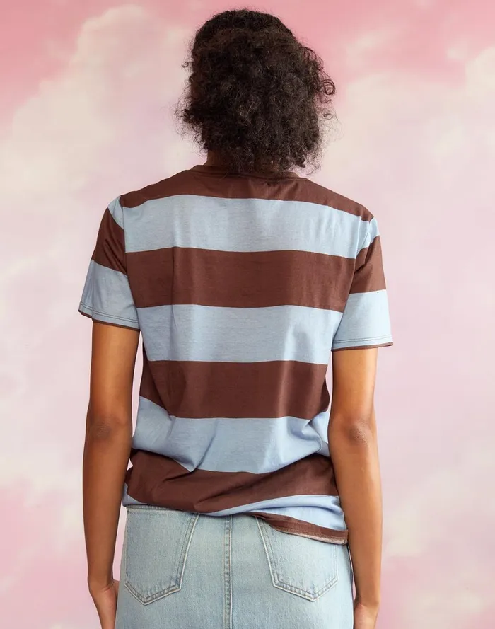 Women Cynthia Rowley Tops Everyday Striped Tee Blubrw