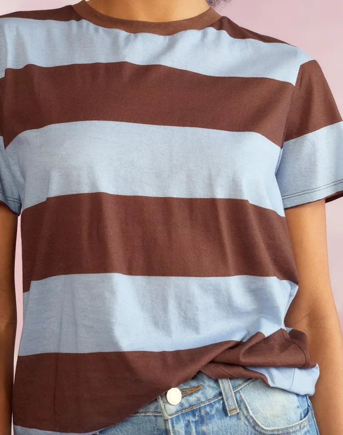 Women Cynthia Rowley Tops Everyday Striped Tee Blubrw