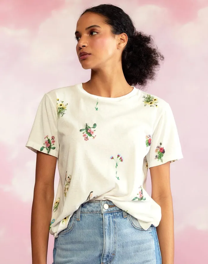Women Cynthia Rowley Tops Everyday Tees White