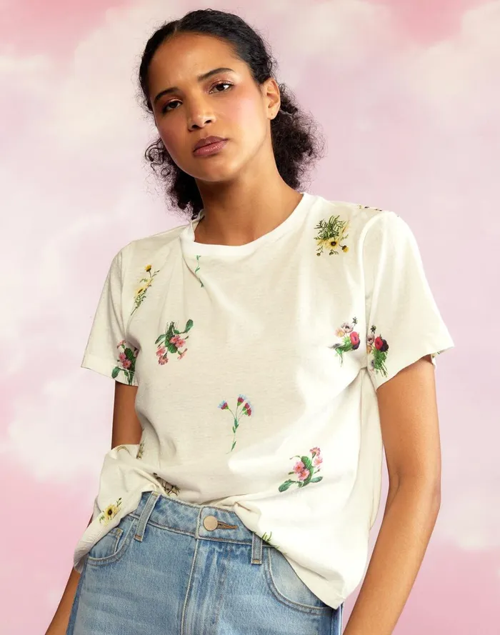 Women Cynthia Rowley Tops Everyday Tees White Women Cynthia Rowley Tops Everyday Tees White