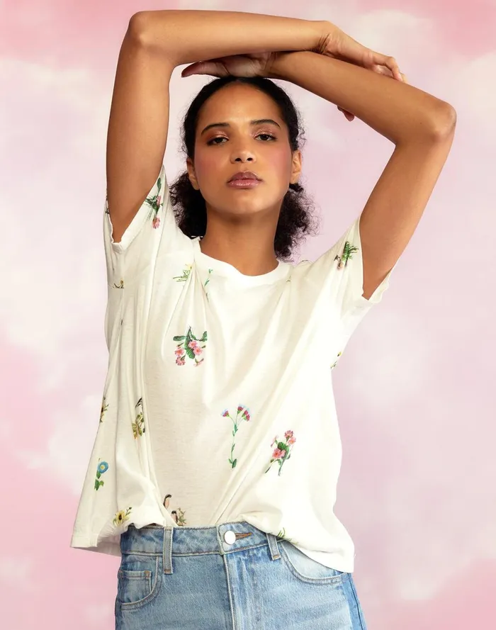 Women Cynthia Rowley Tops Everyday Tees White Women Cynthia Rowley Tops Everyday Tees White
