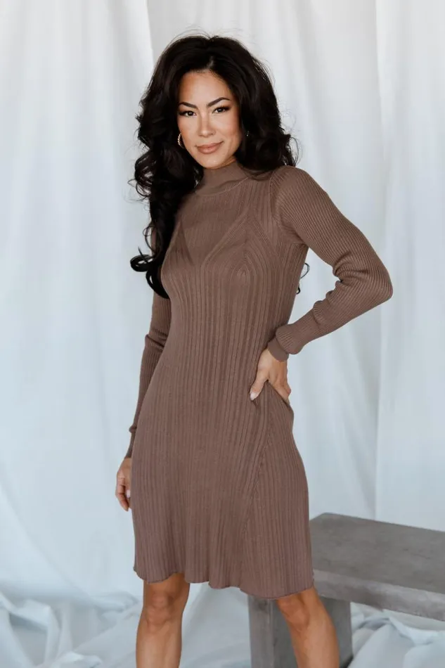 Women Dastrup Ribbed Dress Brown Baltic Born Short Dresses Women Dastrup Ribbed Dress Brown Baltic Born Short Dresses