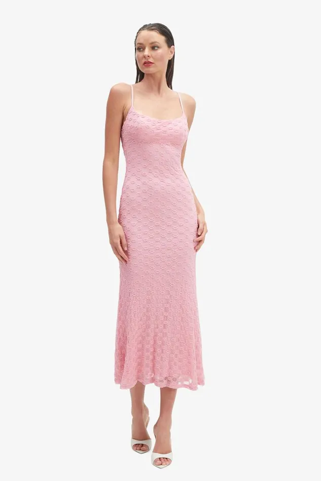 Women Day To Night Dresses Bardot Adoni Mesh Midi Dress In Lili Pink Lili Pink Women Day To Night Dresses Bardot Adoni Mesh Midi Dress In Lili Pink Lili Pink