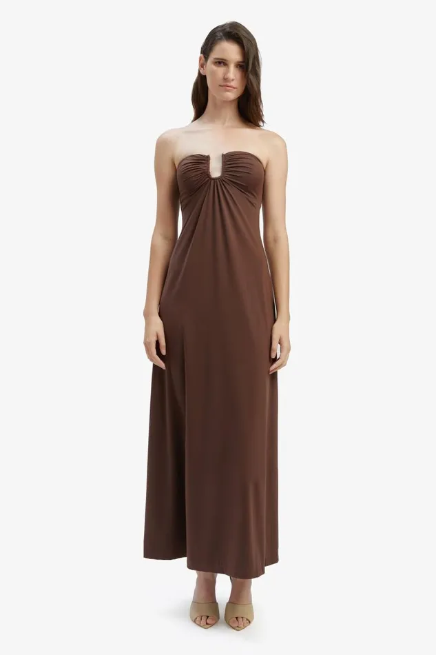 Women Day To Night Dresses Bardot Carolena Maxi Knit Dress In Chocolate Chocolate Women Day To Night Dresses Bardot Carolena Maxi Knit Dress In Chocolate Chocolate