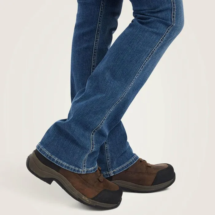 Women Denim Ariat Rebar Riveter Boot Cut Jean Malibu