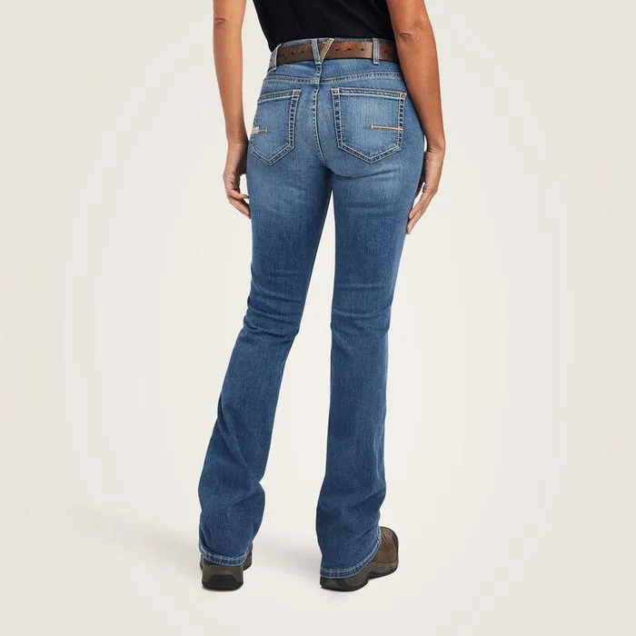 Women Denim Ariat Rebar Riveter Boot Cut Jean Malibu