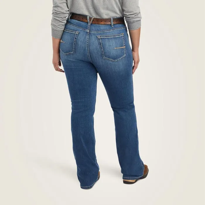 Women Denim Ariat Rebar Riveter Boot Cut Jean Malibu