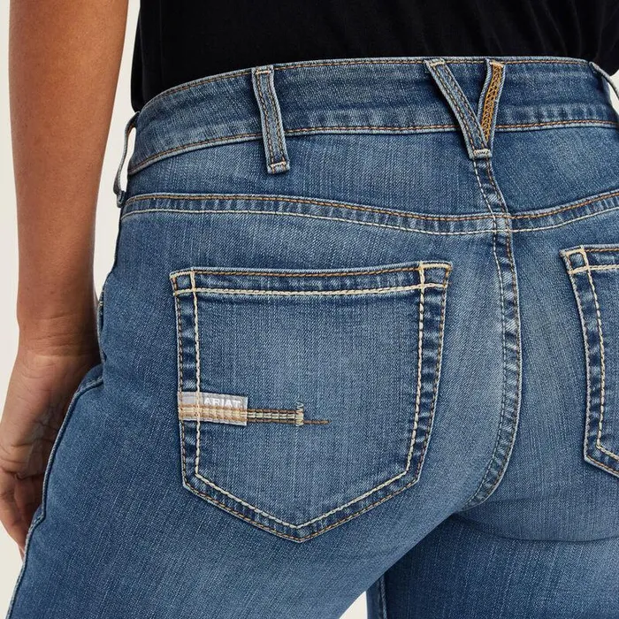 Women Denim Ariat Rebar Riveter Boot Cut Jean Malibu