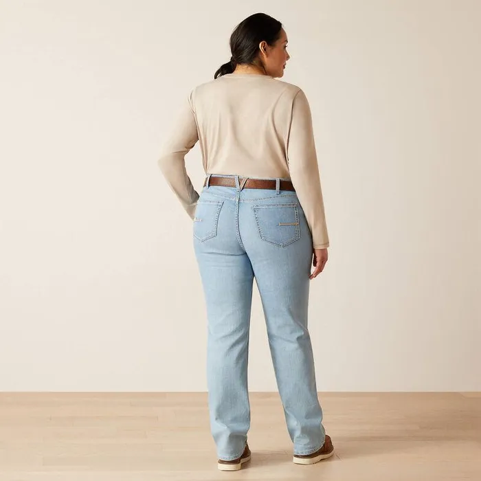 Women Denim Ariat Rebar Riveter Straight Jean Coldwater