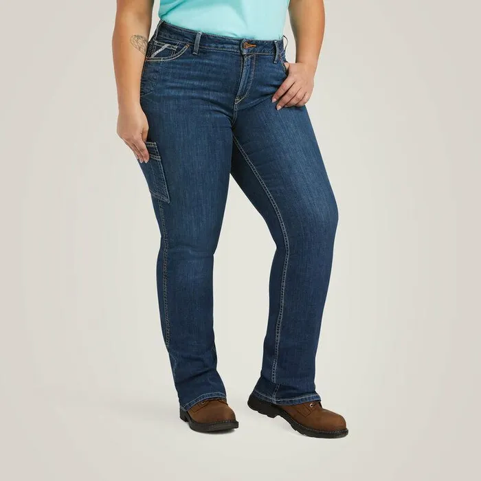 Women Denim Ariat Rebar Work Flex Perfect Rise Riveter Boot Cut Jean Pilar Women Denim Ariat Rebar Work Flex Perfect Rise Riveter Boot Cut Jean Pilar