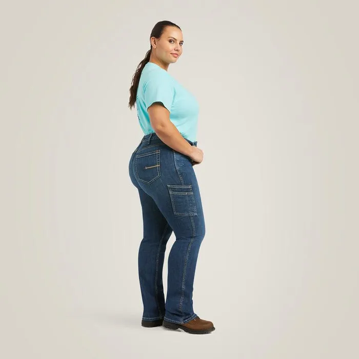 Women Denim Ariat Rebar Work Flex Perfect Rise Riveter Boot Cut Jean Pilar Women Denim Ariat Rebar Work Flex Perfect Rise Riveter Boot Cut Jean Pilar
