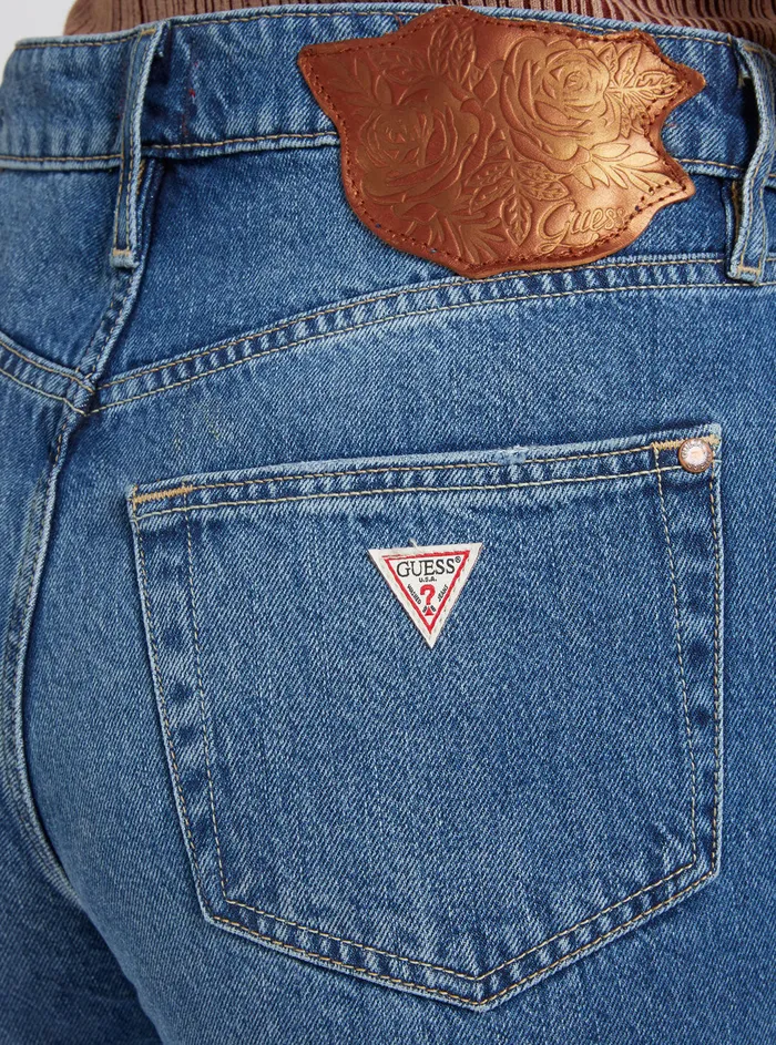 Women Denim GUESS Eco Highrise Hollywood Relaxed Denim Jeans In The Challenge Women Denim GUESS Eco Highrise Hollywood Relaxed Denim Jeans In The Challenge