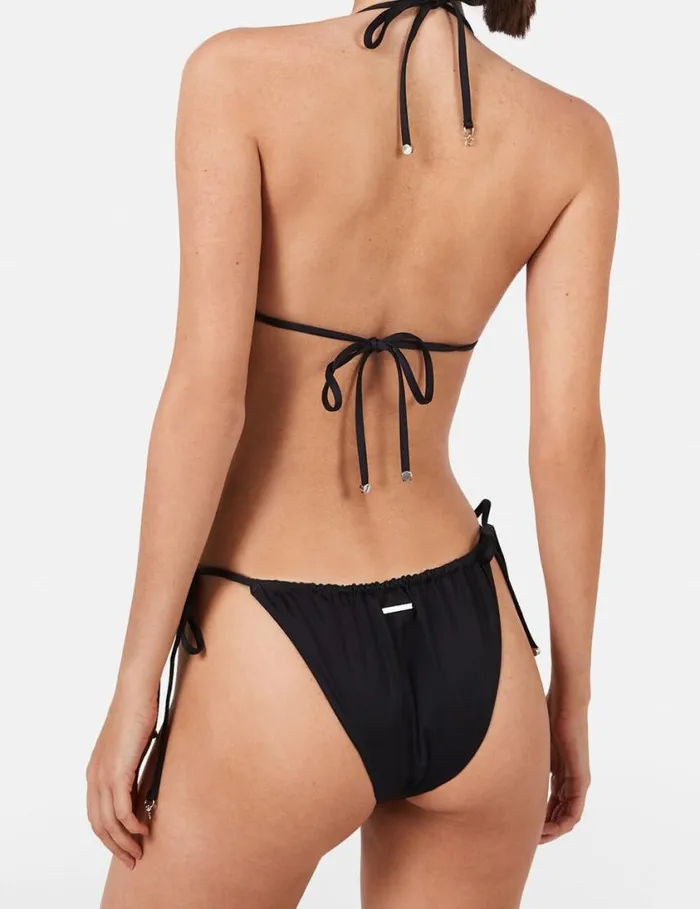 Women Diamant Star Triangle Bikini Top Black Stella McCartney Swimwear