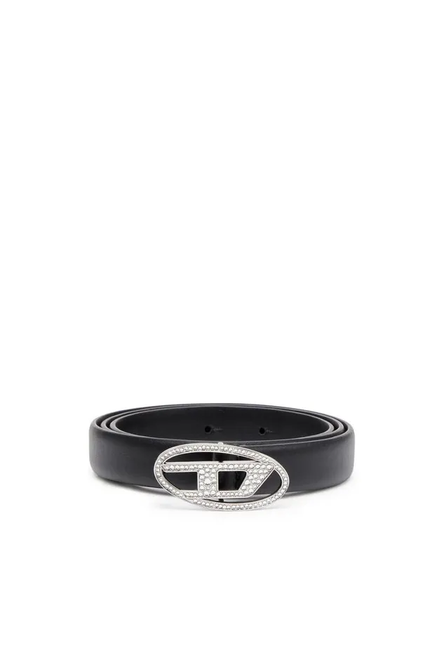 Women Diesel Belts B1DR STRASS 20 Black