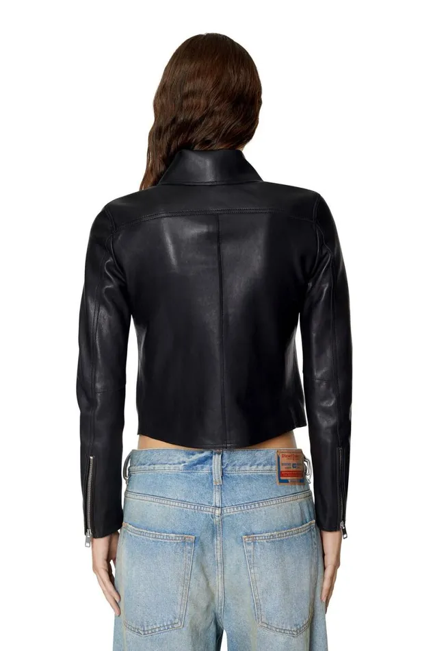 Women Diesel Jackets LMELIANW Black Women Diesel Jackets LMELIANW Black