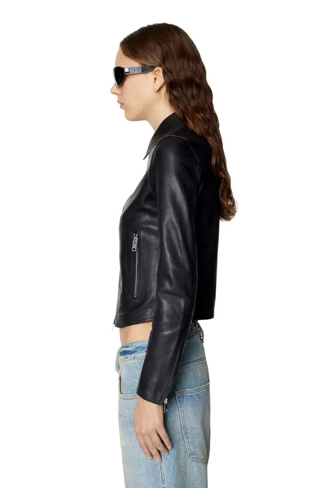 Women Diesel Jackets LMELIANW Black Women Diesel Jackets LMELIANW Black