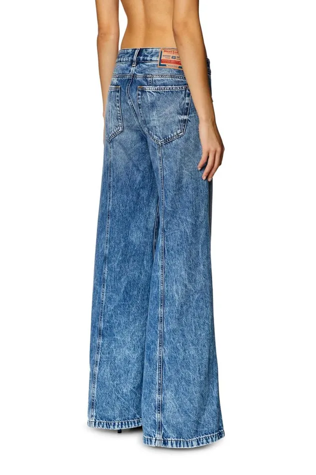 Women Diesel Jeans Flare Jeans DAkii 09H95 Medium Blue Women Diesel Jeans Flare Jeans DAkii 09H95 Medium Blue