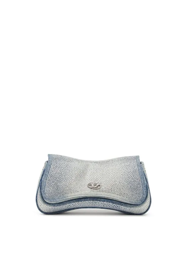 Women Diesel Play Bags PLAY CLUTCH Light Blue