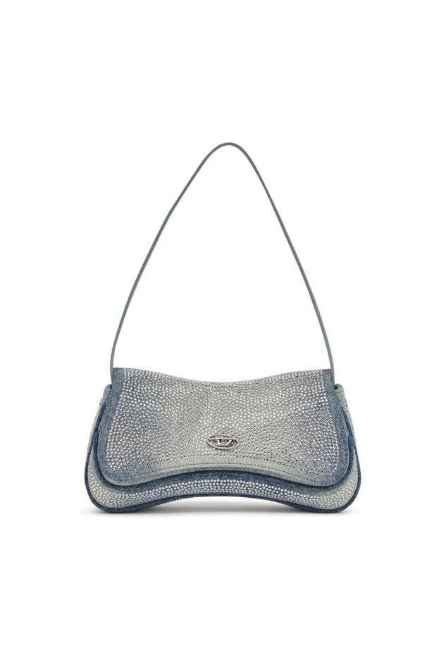 Women Diesel Play Bags PLAY CLUTCH Light Blue