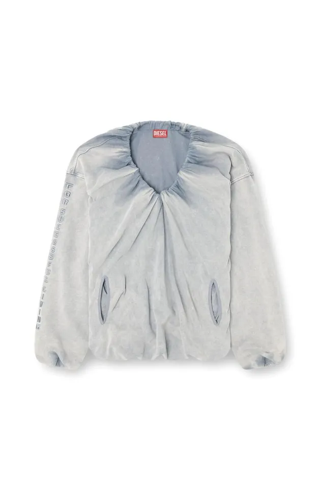 Women Diesel Sweatshirts and Hoodies FINDY Light Grey Women Diesel Sweatshirts and Hoodies FINDY Light Grey