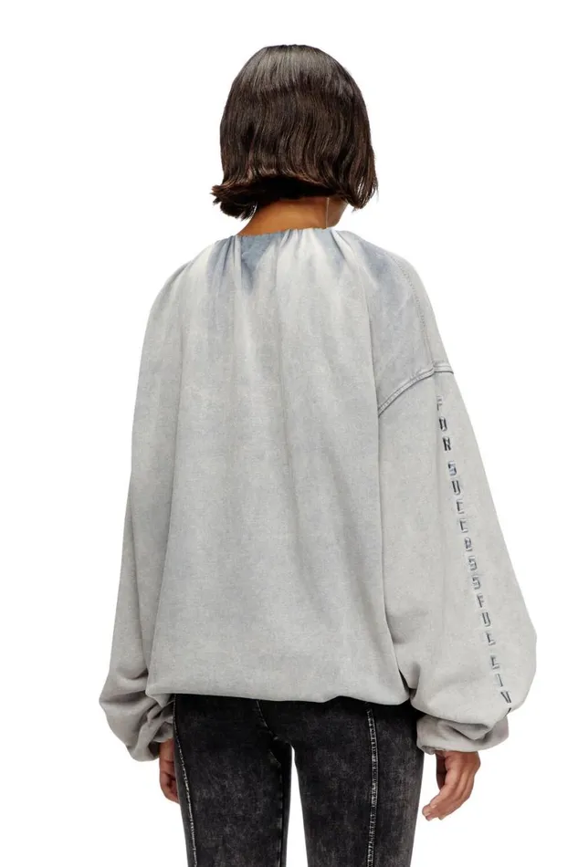 Women Diesel Sweatshirts and Hoodies FINDY Light Grey Women Diesel Sweatshirts and Hoodies FINDY Light Grey