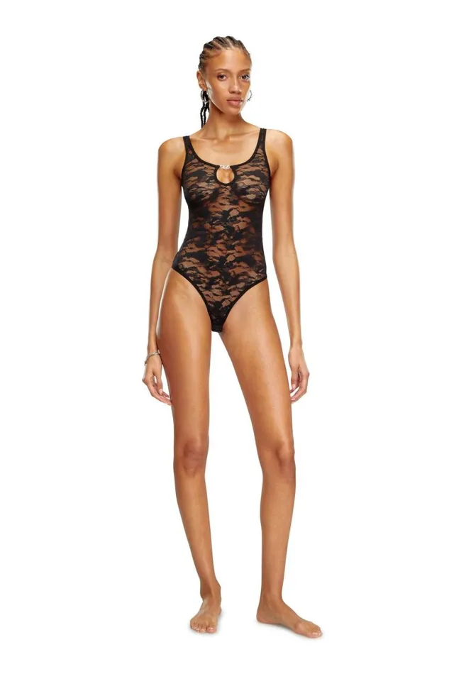 Women Diesel Underwear and Socks UFBYDOVALLACEBODYSUIT Black Women Diesel Underwear and Socks UFBYDOVALLACEBODYSUIT Black