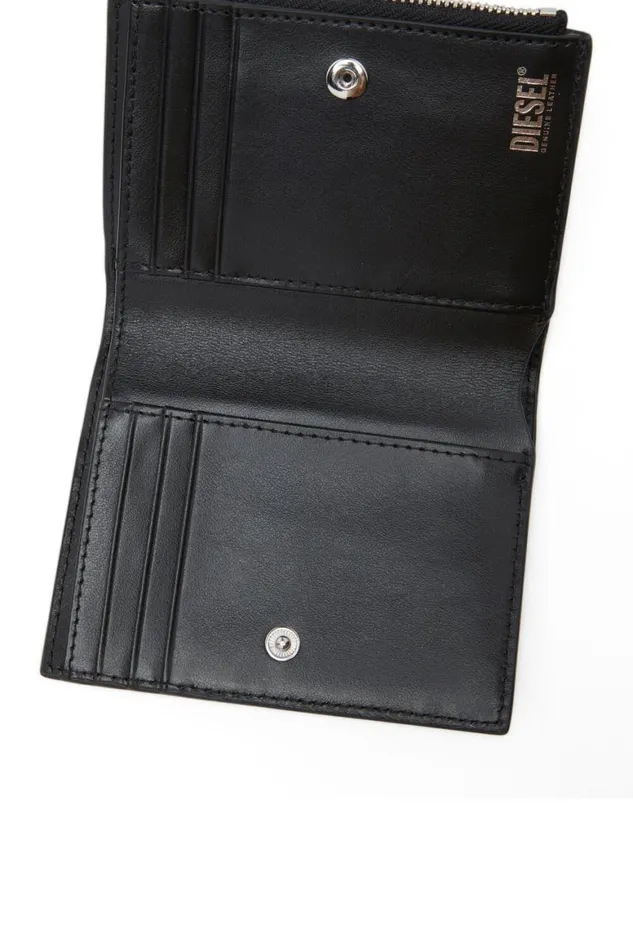 Women Diesel Wallets 1DR BIFOLD ZIP II Black Women Diesel Wallets 1DR BIFOLD ZIP II Black