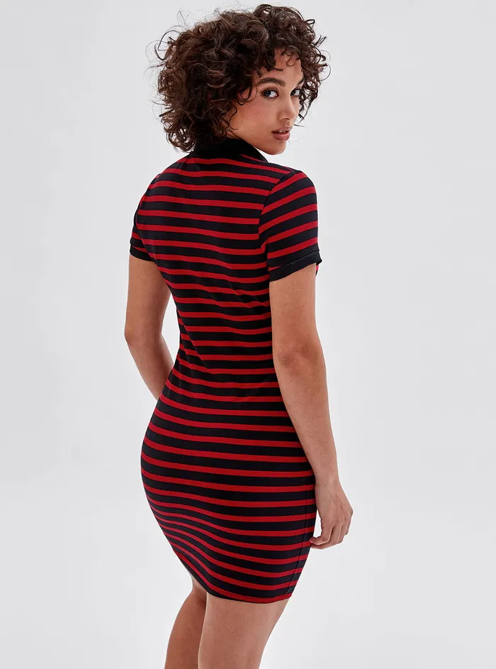 Women Dresses GUESS Guess Originals X Betty Boop Black Multi Polo Mini Dress