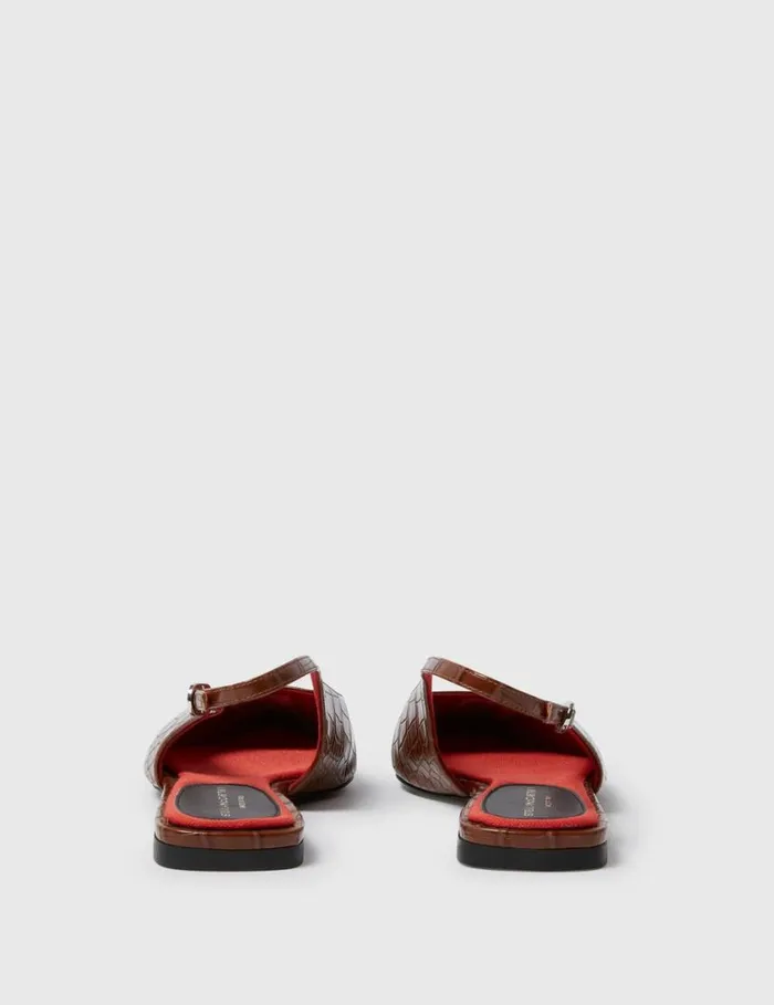 Women Elsa Slingback Flats Brown Stella McCartney Flats Women Elsa Slingback Flats Brown Stella McCartney Flats