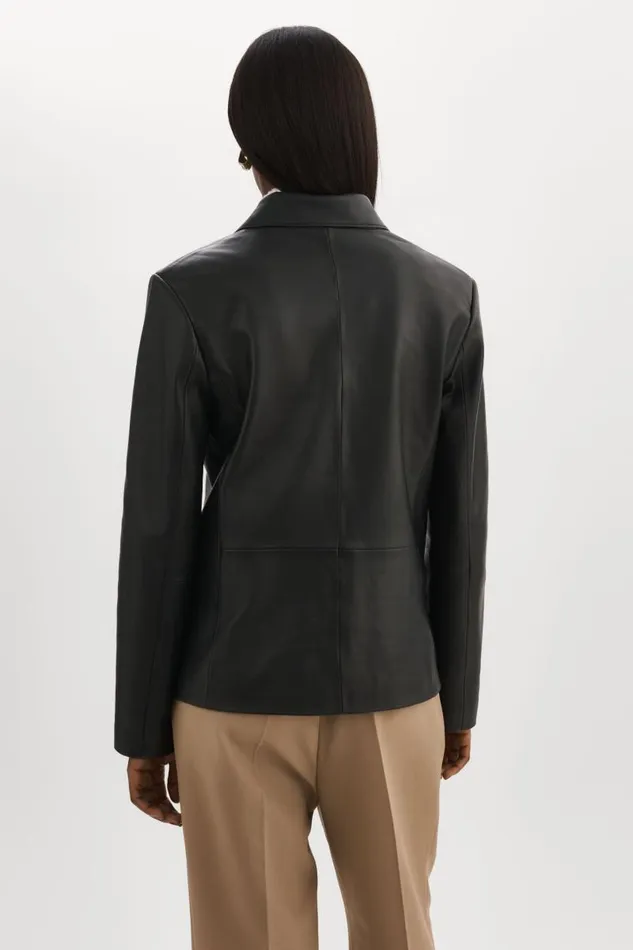 Women ELZA Leather Blazer Black LAMARQUE Leather Jackets Women ELZA Leather Blazer Black LAMARQUE Leather Jackets
