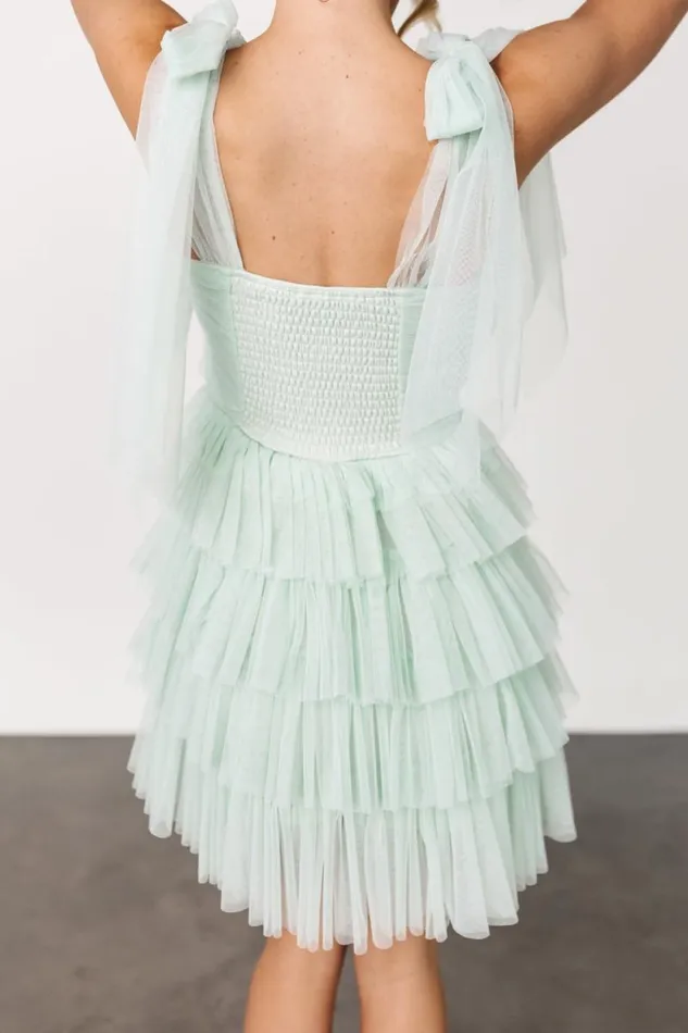 Women Ember Tulle Short Dress Mint Baltic Born Short Dresses Women Ember Tulle Short Dress Mint Baltic Born Short Dresses