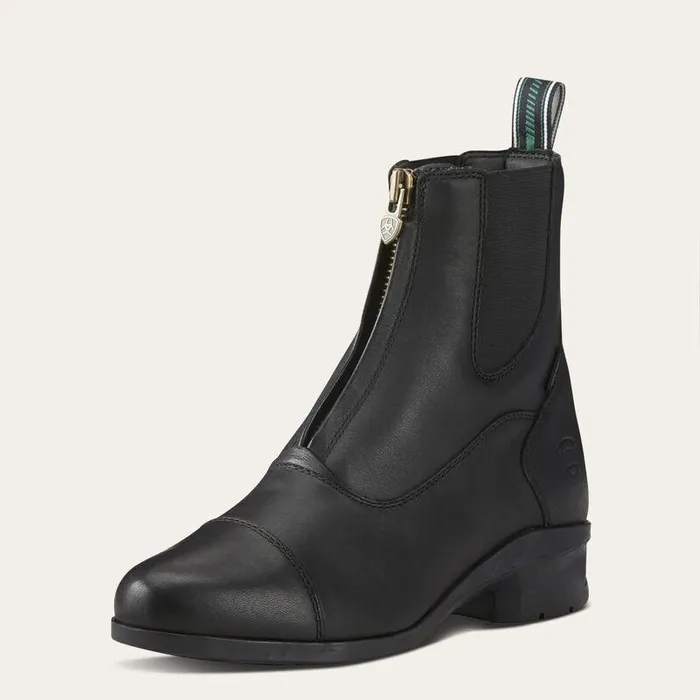 Women English Riding Boots Ariat Heritage IV Zip Waterproof Paddock Boot Black