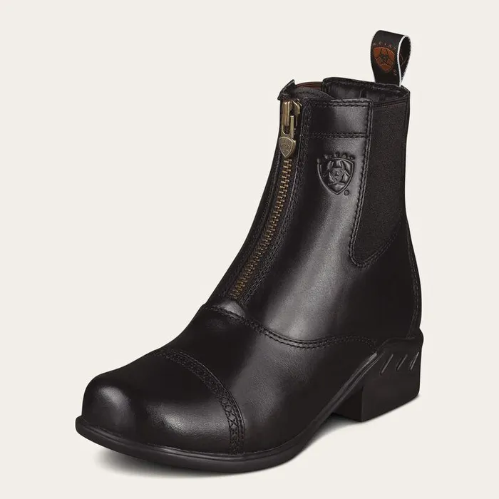 Women English Riding Boots Ariat Heritage RT Zip Paddock Boot Black