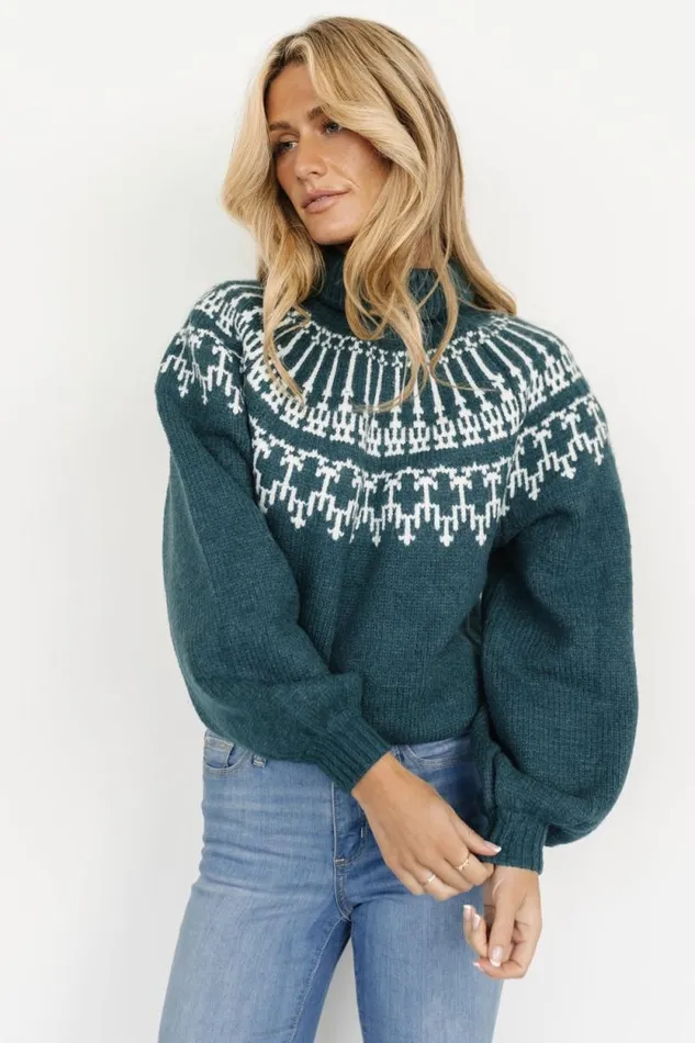 Women Evanston Turtleneck Sweater Topaz Baltic Born Sweaters Women Evanston Turtleneck Sweater Topaz Baltic Born Sweaters