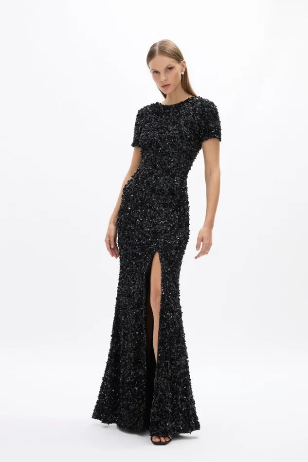 Women Evening Dresses Rachel Gilbert Nixie Gown Black