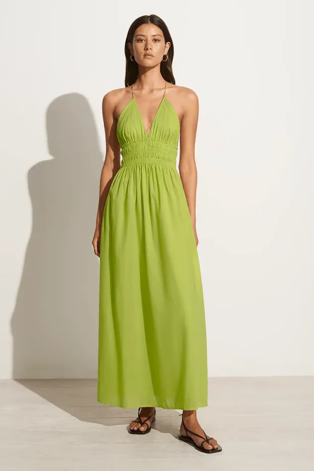 Women Faithfull The Brand Dresses Bisetta Maxi Dress Kiwifruit 8211 Final Sale