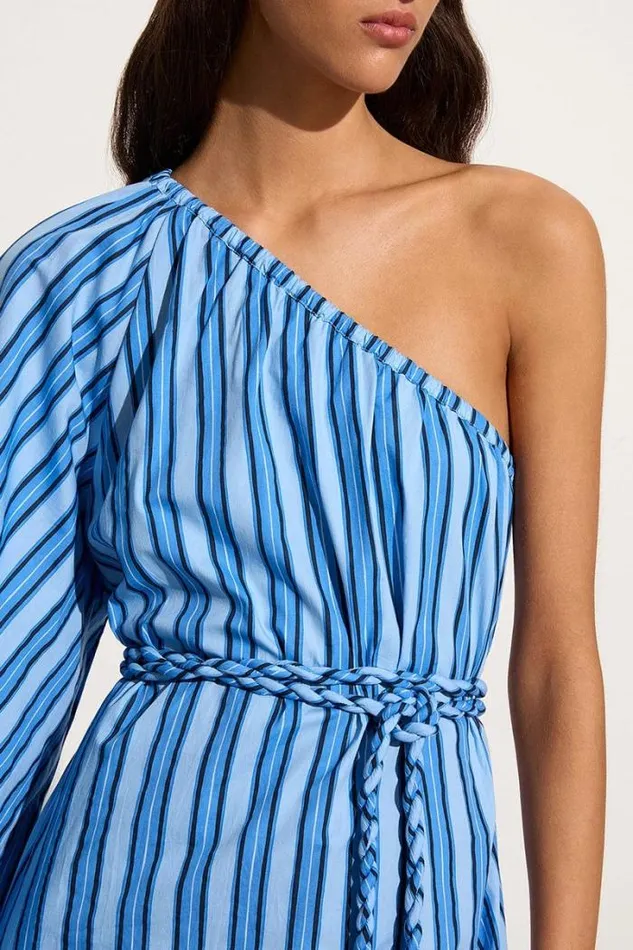 Women Faithfull The Brand Mini Dresses Calia Mini Dress Akaia Stripe Blue
