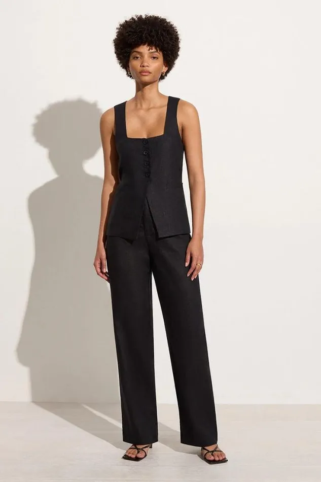 Women Faithfull The Brand Pants Isotta Pant Black