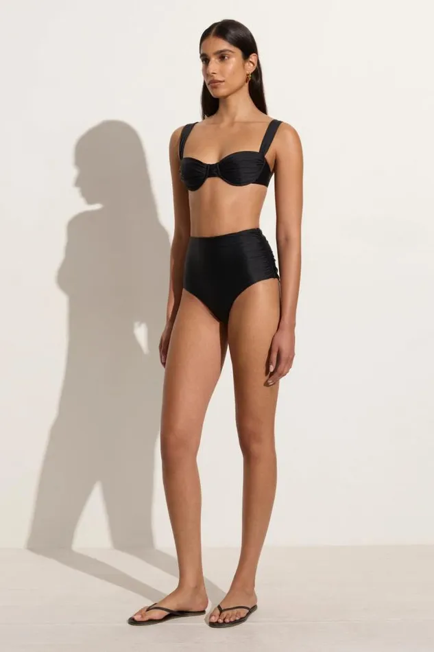 Women Faithfull The Brand Swim Bianca Bikini Bottoms Black