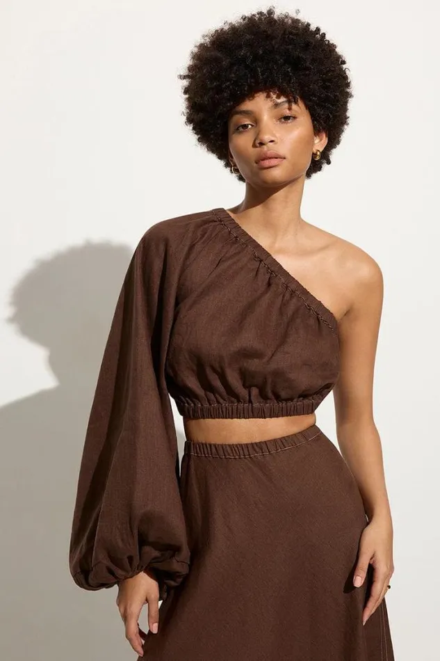 Women Faithfull The Brand Tops Annato Top Cacao